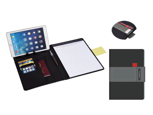 Executive Padfolio with Tablet Stand and Document Organizer