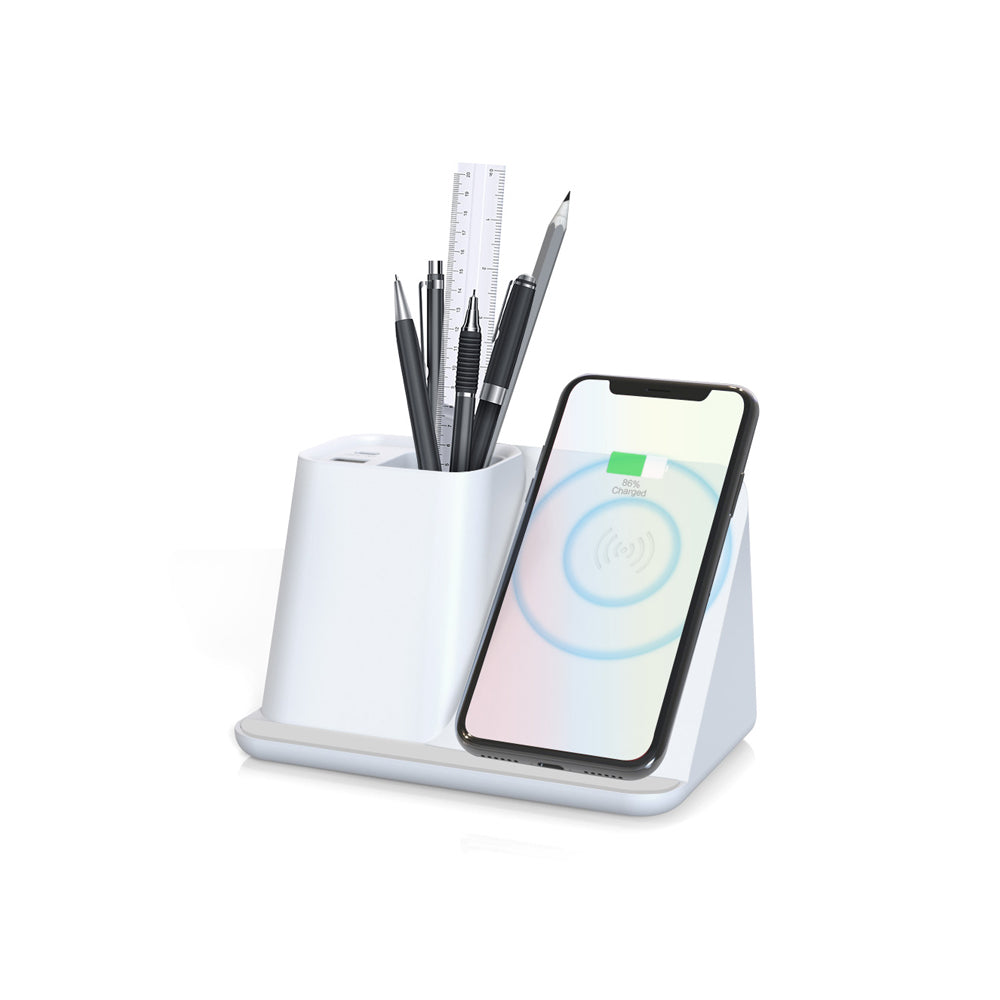 Wireless Charger Stand with Pen Holder