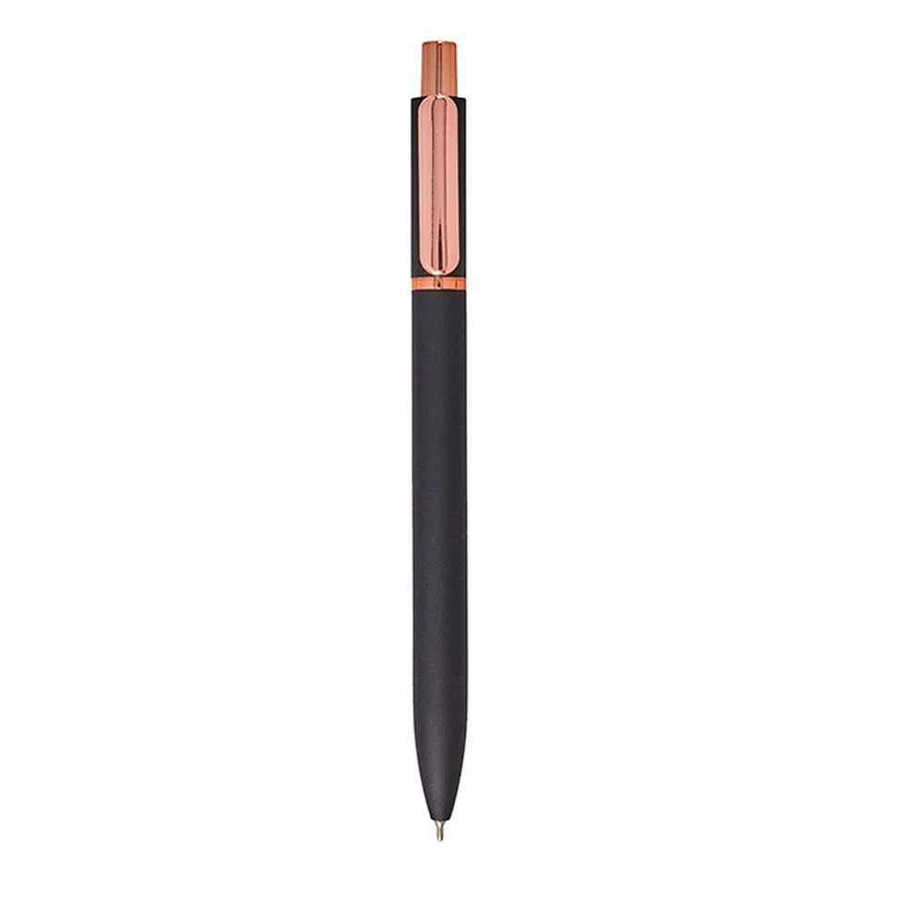 Gold Clip Metal Gel Pen Black