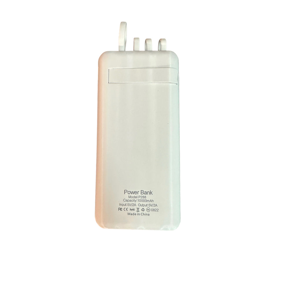 Vacuum Portable Charger 10000mAh - back with specs