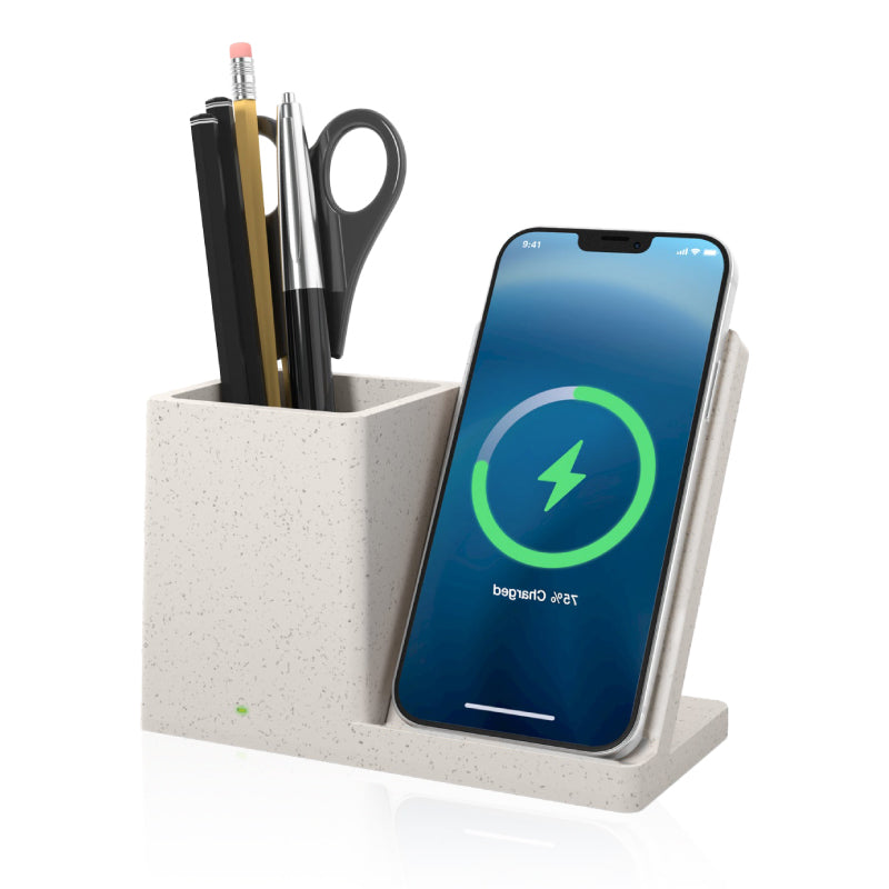Amper Desk Organizer with Wireless Charger
