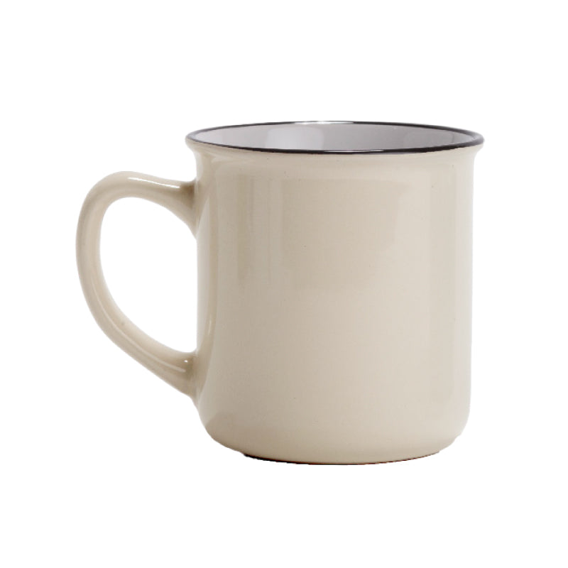 Caramel Retro Mug Off White