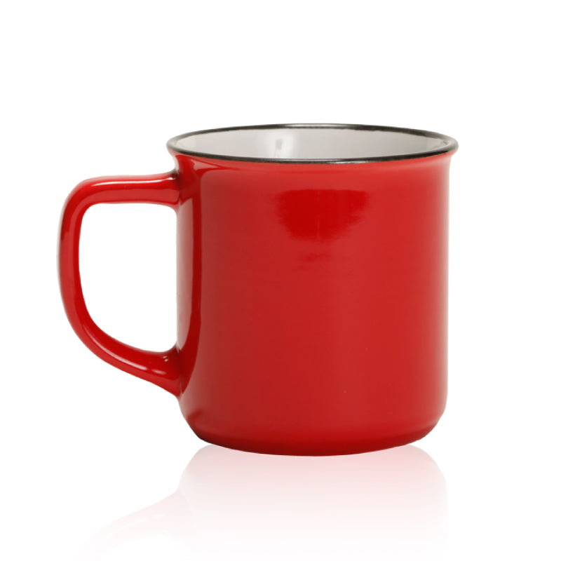 Caramel Retro Mug Red