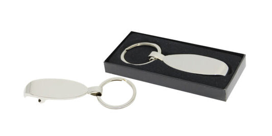 Metal Keychain with Bottle Opener