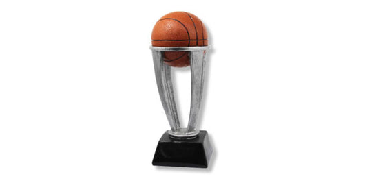 Basketball Trophy, silver stand
