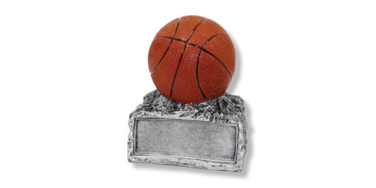 Basketball Trophy, silver base