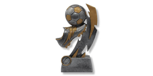 Football Trophy, silver and gold