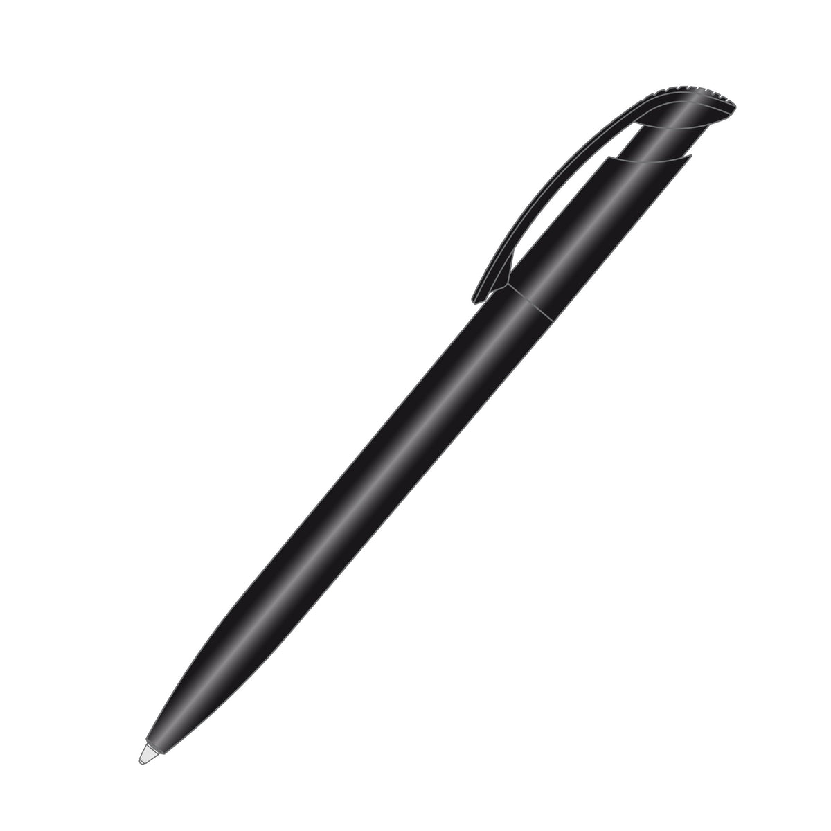 Clear Shiny Pen Black
