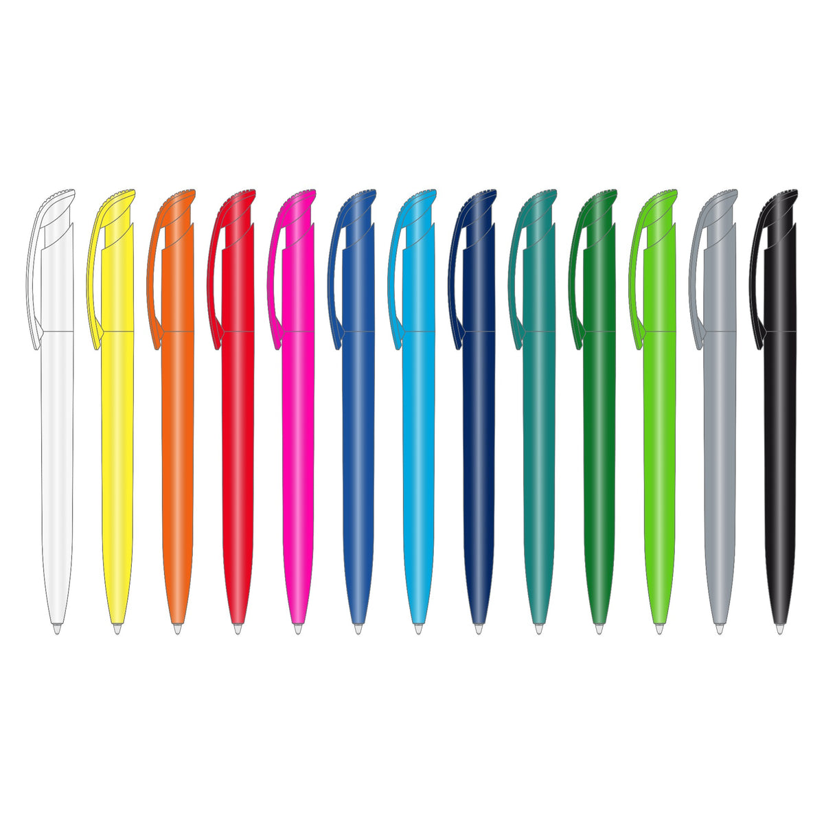 Clear Shiny Pen colours
