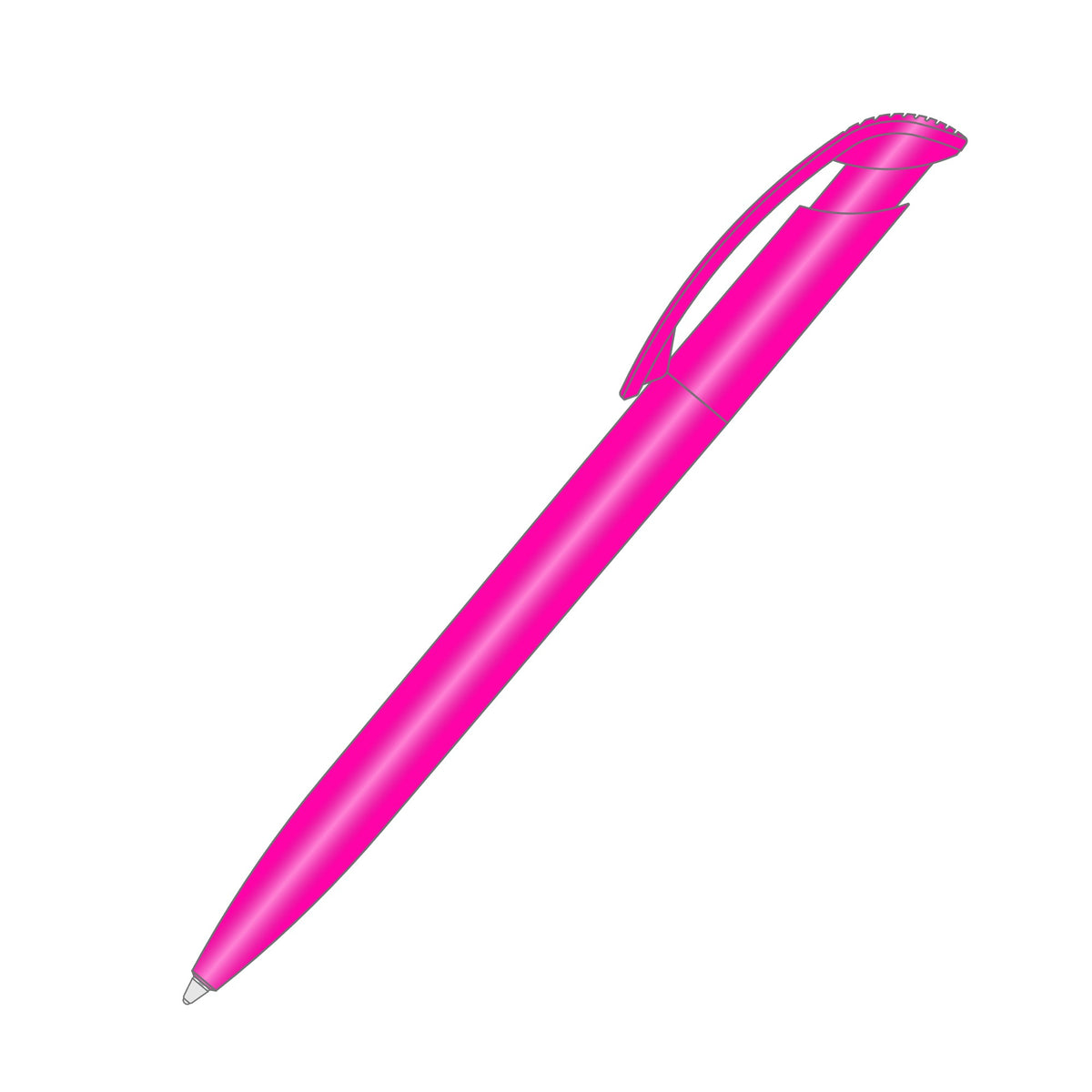 Clear Shiny Pen Pink