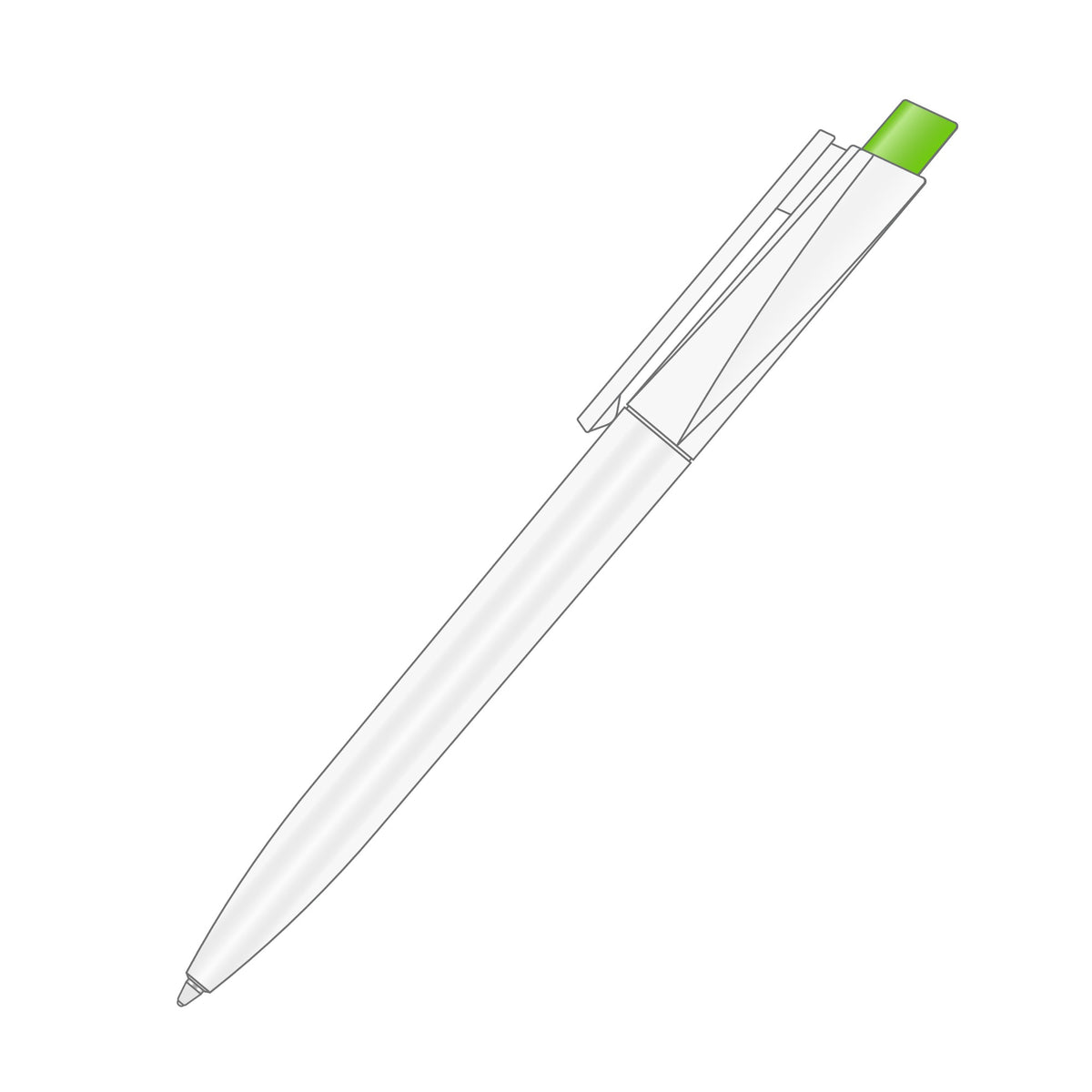 Crest Pen Light Green